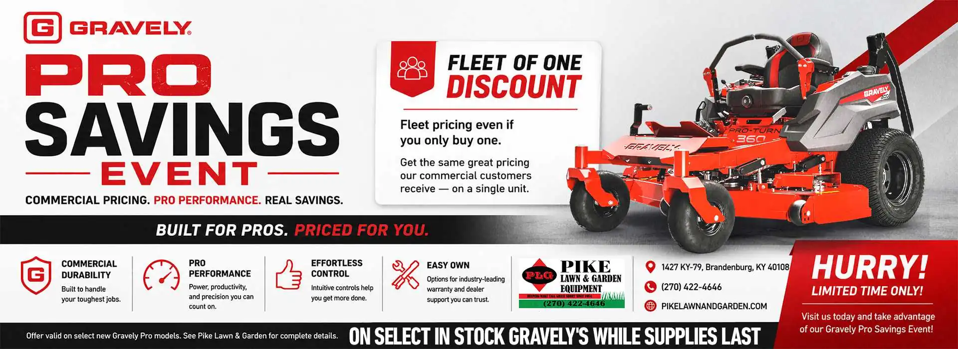 Gravely - Pro Savings Event